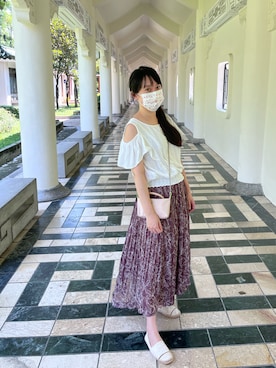「LONGCHAMP（ロンシャン）のアイテム（財布/小物）」を使った、Shan さん（レディース・157cm）の秋コーディネート