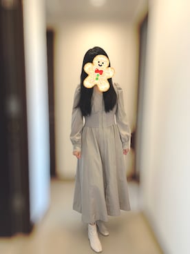 「AND COUTURE（アンドクチュール）のアイテム」を使った、Shan さん（レディース・157cm）の冬コーディネート