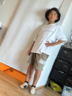 「アイテム（ソックス/靴下）」を使った、DJ GAKUさん（キッズ・135cm）の秋コーディネート