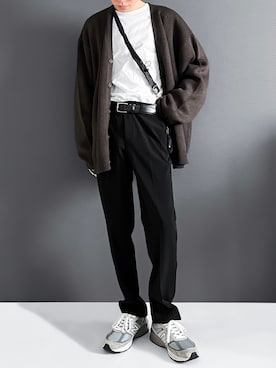 「Hint&Wit（ヒントアンドウィット）のアイテム」を使った、Ryotaさん（メンズ・170cm）の冬コーディネート