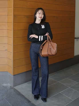 「LOEWE（ロエベ）のアイテム」を使った、a n nさん（レディース・157cm）の秋コーディネート