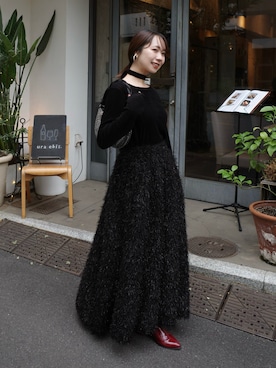 「Ameri（アメリ）のアイテム」を使った、a n nさん（レディース・157cm）の冬コーディネート