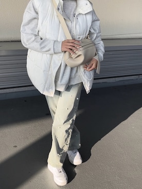 「SHEENA（シーナ）のアイテム（パンツ）」を使った、muuさん（レディース・161cm）の冬コーディネート