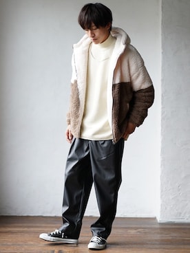 「MinoriTY（マイノリティ）のアイテム（ジャケット/アウター）」を使った、REONさん（メンズ・173cm）の秋コーディネート