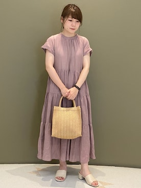 「Green　Parks（グリーンパークス）のアイテム」を使った、すえちゃんさん（レディース・150cm）の夏コーディネート