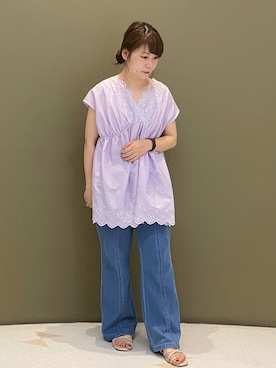 「ラベンダー」｜すえちゃんさん（レディース・150cm）の夏コーディネート