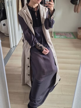 「Ezick（エジック）のアイテム」を使った、れんさん（レディース・151cm）の秋コーディネート