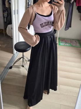 「SHEINのアイテム（キャミソール、パープル系）」を使った、れんさん（レディース・151cm）の秋コーディネート