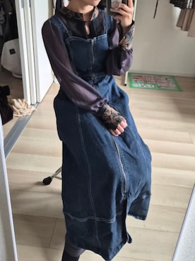 「Ezick（エジック）のアイテム」を使った、れんさん（レディース・151cm）の秋コーディネート