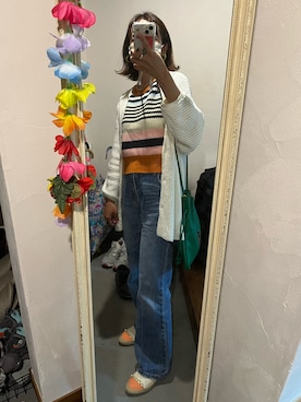 「フレアデニム」｜yunnaさん（レディース・155cm）の春コーディネート