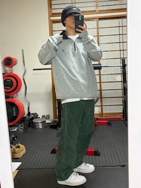 「アイテム（スウェット）」を使った、O'n  U160さん（メンズ・155cm・20代）の秋コーディネート