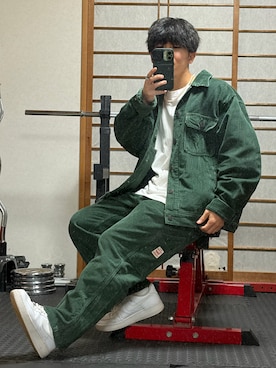 「アイテム（ネックレス）」を使った、O'n  U160さん（メンズ・155cm）の秋コーディネート