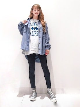 「RAG MACHINE（ラグマシーン）のアイテム」を使った、asukaさん（レディース・168cm）の春コーディネート