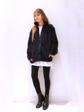 「RAG MACHINE（ラグマシーン）のアイテム（パンツ）」を使った、asukaさん（レディース・168cm）の秋コーディネート