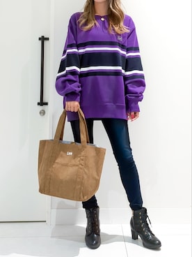 「Lee（リー）のアイテム（バッグ）」を使った、asukaさん（レディース・168cm）の秋コーディネート