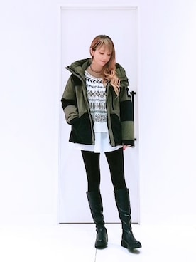 「CAMP7（キャンプセブン）のアイテム」を使った、asukaさん（レディース・168cm）の秋コーディネート