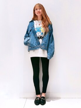 「Right-on（ライトオン）のアイテム（スウェット）」を使った、asukaさん（レディース・168cm）の冬コーディネート