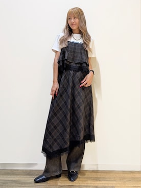 「SOMETHING（サムシング）のアイテム」を使った、asukaさん（レディース・168cm）の夏コーディネート