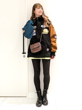 「BEN DAVIS（ベンデイビス）のアイテム（ジャケット/アウター）」を使った、asukaさん（レディース・168cm）の春コーディネート