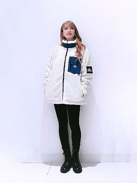 「CAMP7（キャンプセブン）のアイテム（ブルゾン）」を使った、asukaさん（レディース・168cm）の秋コーディネート