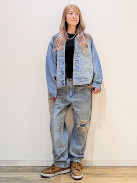 「Levi's（リーバイス）のアイテム（ジャケット/アウター）」を使った、asukaさん（レディース・168cm）の秋コーディネート