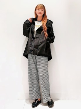 「CAMP7」｜「アイテム（ジャケット/アウター）」を使った、asukaさん（レディース・168cm）の春コーディネート