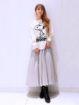 「HONEYSUCKLE ROSE（ハニーサックルローズ）のアイテム」を使った、asukaさん（レディース・168cm）の秋コーディネート