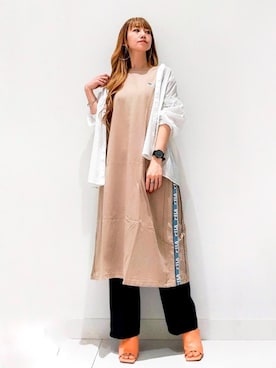 「FILA」｜asukaさん（レディース・168cm）の春コーディネート