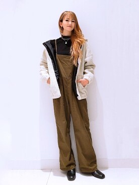 「セットアイテム」｜「アイテム（その他アウター）」を使った、asukaさん（レディース・168cm）の冬コーディネート