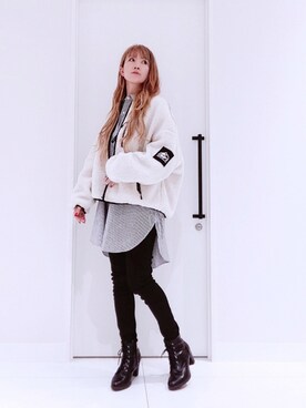 「CAMP7（キャンプセブン）のアイテム（その他アウター）」を使った、asukaさん（レディース・168cm）の秋コーディネート