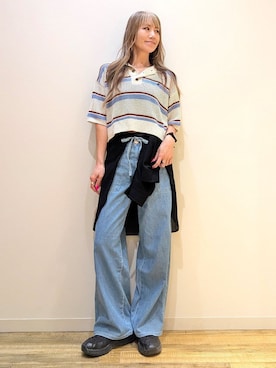 「SOMETHING（サムシング）のアイテム」を使った、asukaさん（レディース・168cm）の夏コーディネート