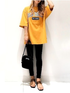 「BEN DAVIS（ベンデイビス）のアイテム」を使った、asukaさん（レディース・168cm）の夏コーディネート