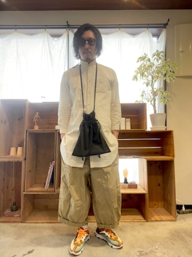 「SETTO（セット）のアイテム（パンツ）」を使った、maaasaaaさん（メンズ・175cm）の春コーディネート