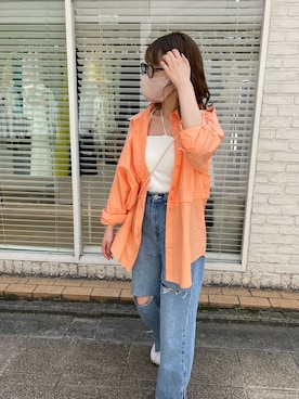 「ごきげんウィーク」｜「アイテム（キャミソール）」を使った、てらやんさん（レディース・155cm）の春コーディネート