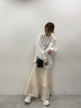 「NUN（エヌユーエヌ）のアイテム」を使った、てらやんさん（レディース・155cm）の春コーディネート