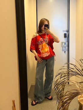 「Teva（テバ）のアイテム」を使った、ryokaさん（レディース・159cm）の夏コーディネート