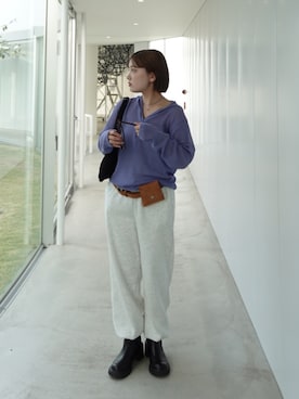 「FUULLY STUDIO（フーリィーステューディオ）のアイテム」を使った、r i k oさん（レディース・152cm）の秋コーディネート