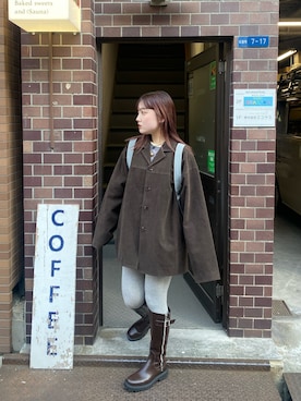 「アイテム（レッグウェア）」を使った、r i k oさん（レディース・152cm・20代）の秋コーディネート