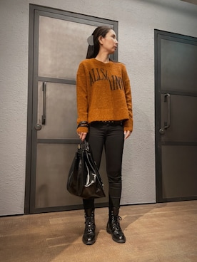 「ALLSAINTS（オールセインツ）のアイテム」を使った、Mayu (ALLSAINTS)さん（レディース・167cm）の秋コーディネート