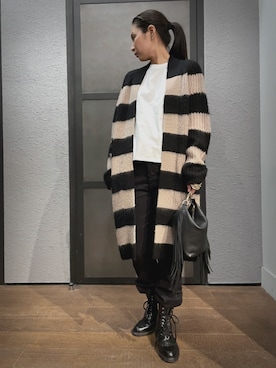 「ALLSAINTS（オールセインツ）のアイテム」を使った、Mayu (ALLSAINTS)さん（レディース・167cm）の冬コーディネート