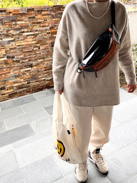 「ASTRAET（アストラット）のアイテム（パンツ）」を使った、akさん（レディース・158cm）の春コーディネート