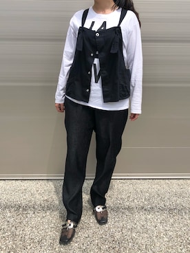 「m's braque(エムズブラック)のアイテム(トップス)」を使った、akさん(レディース・158cm)の夏コーディネート