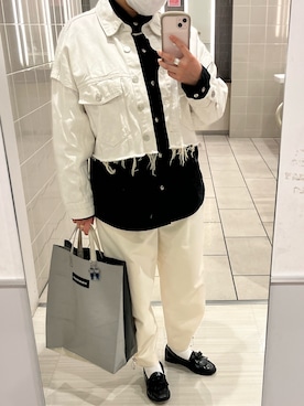 「ASTRAET（アストラット）のアイテム（パンツ）」を使った、akさん（レディース・158cm）の春コーディネート