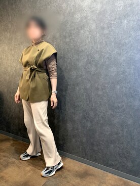 「coen」｜「アイテム（その他シューズ）」を使った、haruppeさん（レディース・162cm）の冬コーディネート