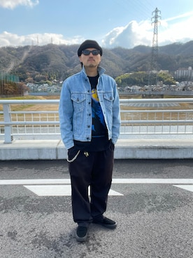 「ジージャン」｜yoshikazuさん（メンズ・170cm）の春コーディネート