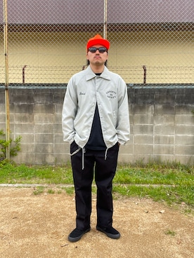 「アイテム（ナイロンジャケット）」を使った、yoshikazuさん（メンズ・170cm）の春コーディネート