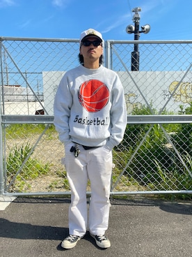 「EU,US CONVERSE（イーユーユーエスコンバース）のアイテム」を使った、yoshikazuさん（メンズ・170cm）の春コーディネート