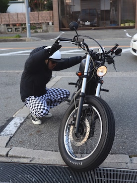 「COOKMAN(クックマン)のアイテム」を使った、yoshikazuさん(メンズ・170cm)の冬コーディネート