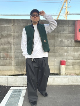 「Ron Herman（ロン ハーマン）のアイテム」を使った、yoshikazuさん（メンズ・170cm）の冬コーディネート