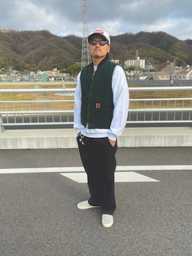 「RED KAP（レッドキャップ）のアイテム」を使った、yoshikazuさん（メンズ・170cm）の春コーディネート